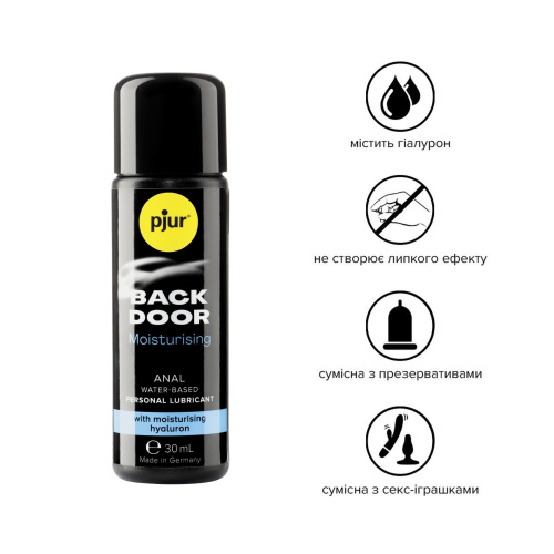 Pjur Backdoor Comfort Glide - анальный лубрикант на водной основе, 30 мл